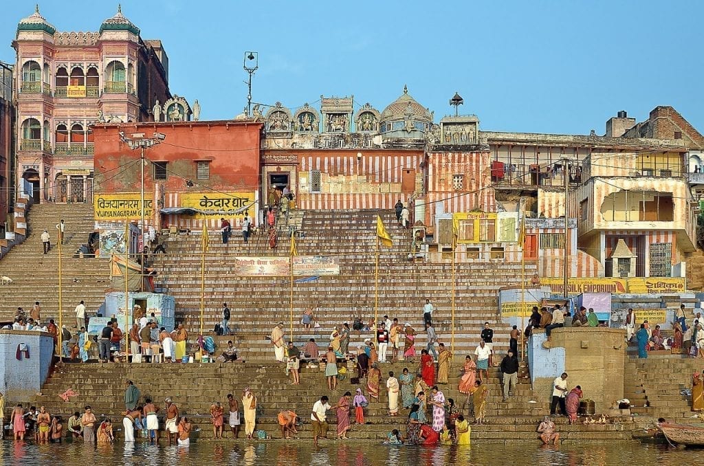 The banks of the Ganges at Varanassi