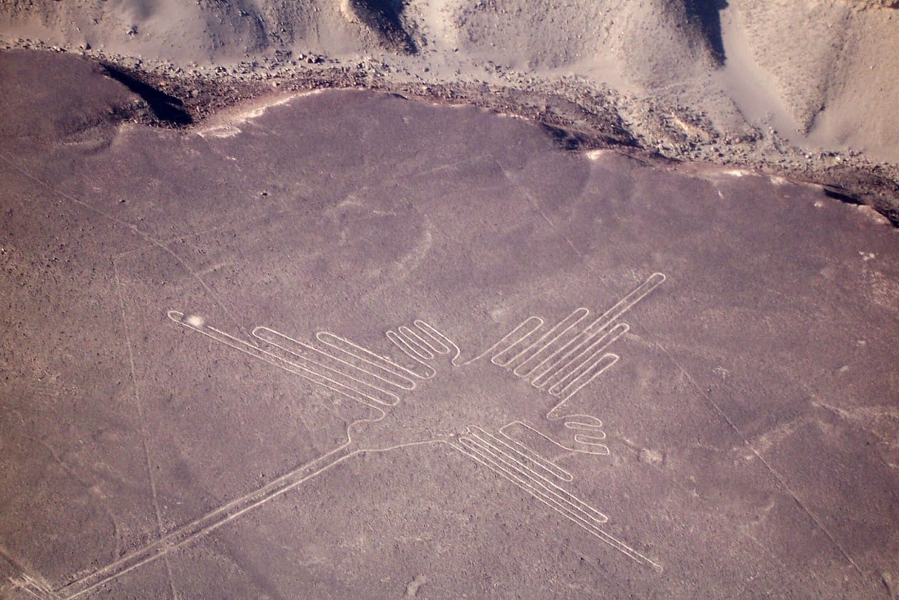 Nazca animal drawings in Peru