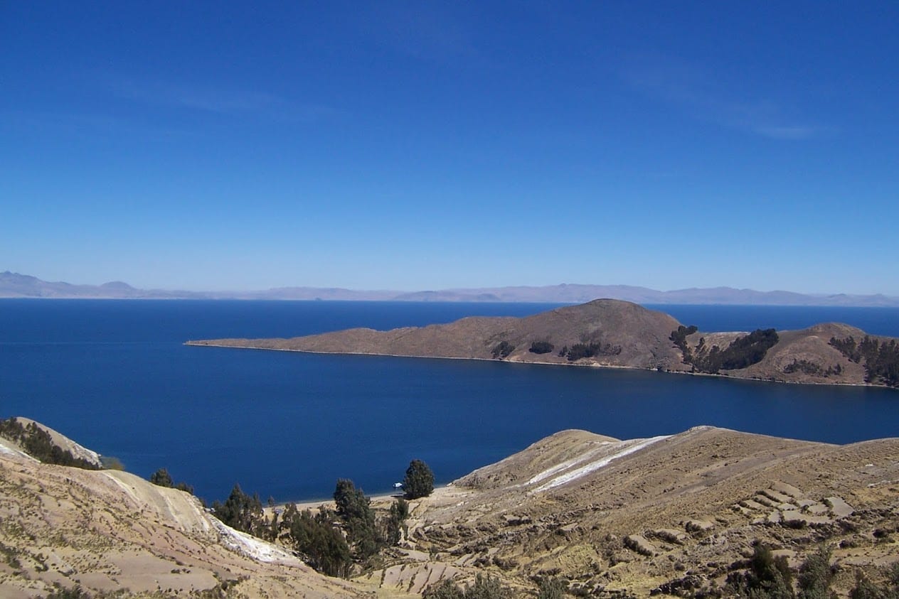 Views from the Isla del Sol in Bolivia