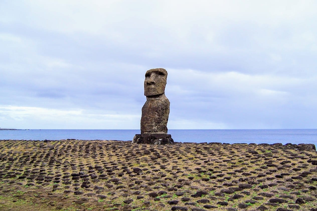 A statue on Easter Island