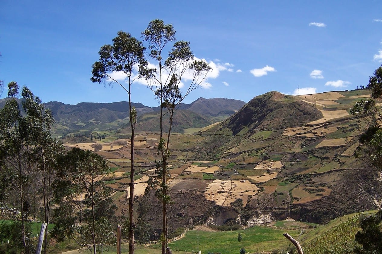 The beautiful countryside in Ecuador