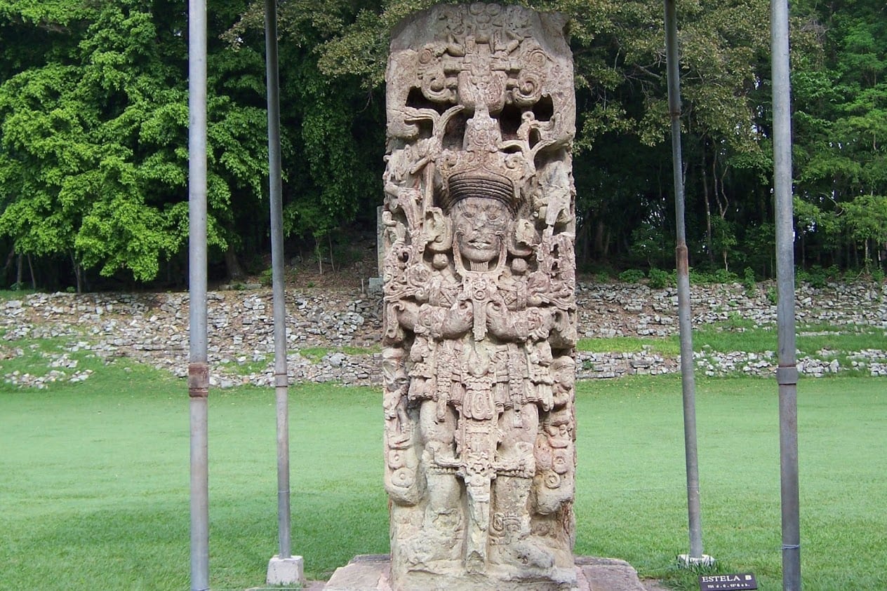 Another stone carving in Copan Honduras