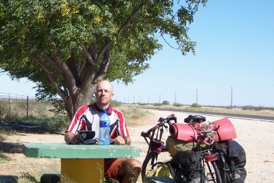 Dave Briggs cycling from England to South Africa