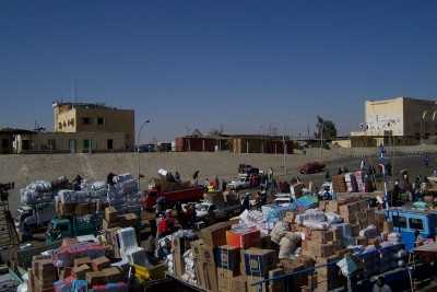 Catching the ferry over from Lake Aswan into Sudan from Egypt