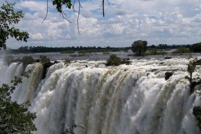 Livingstone Falls in Zambia