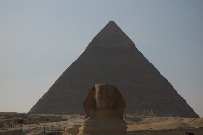 Sphinx and Pyramid