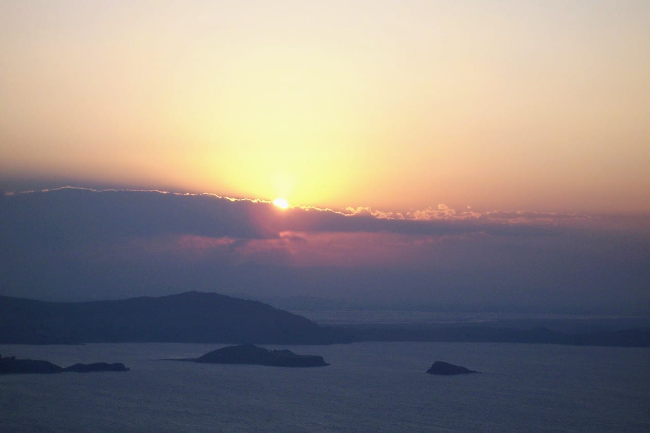 Sunset at Manatani in Peru