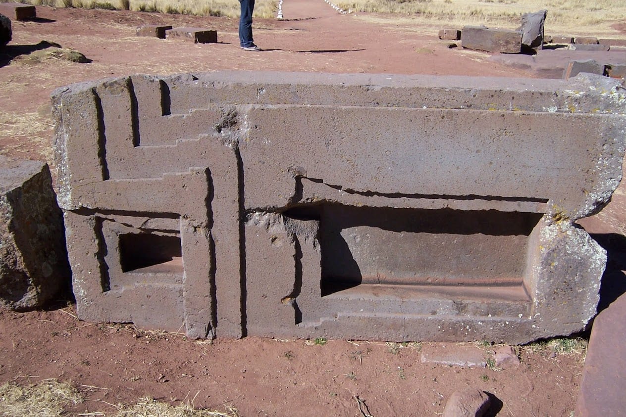 The ruins of Tiahuanaco in Bolivia