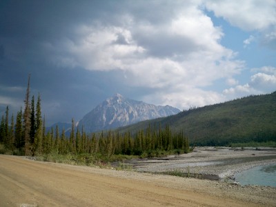 Cycling along the Dalton Highway