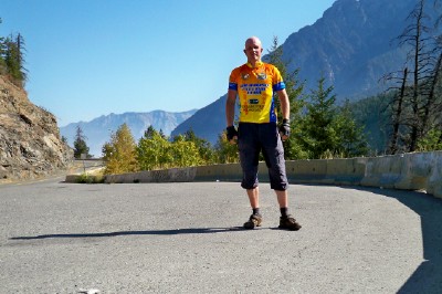 Dave Briggs bike touring in Canada