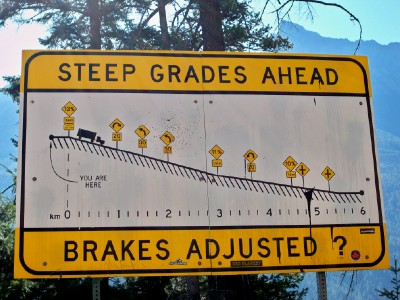 A tough road ahead when bike touring in Canada!