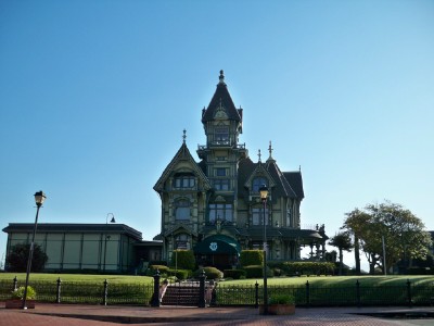 A strange Victorian type house in the town of Eureka