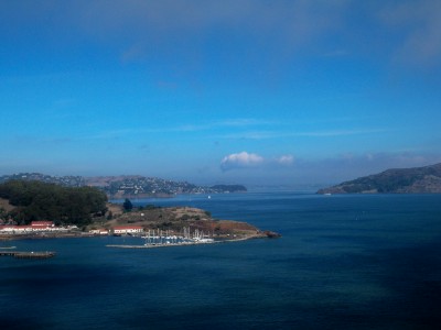 The view from the Golden Gate Bridge
