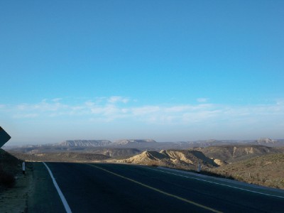 Cycling from El Rosario to San Agustin in Baja California