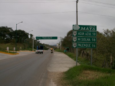 Cycling from Ocosingo to Agua Azul in Chiapas Mexico