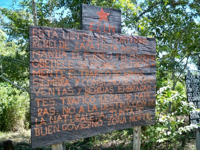 Cycling from Palenque to Frontera Corozal in Mexico