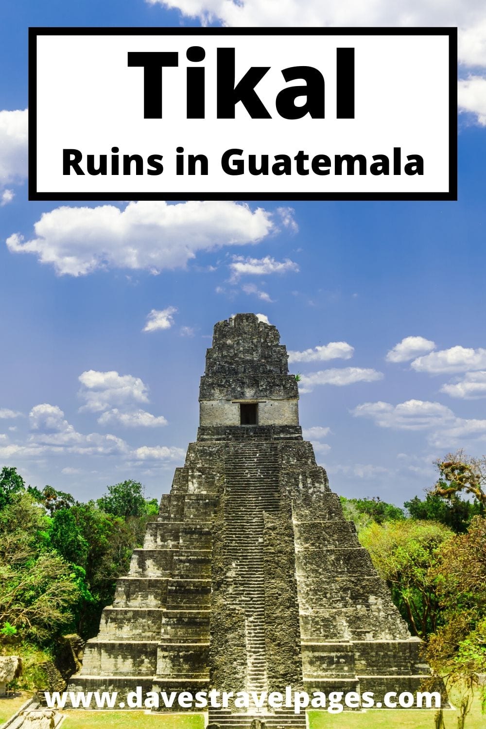 A collection of photos of Tikal in Guatemala