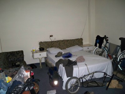 Staying in Hotel Livingston in Santa Ana, El Salvador