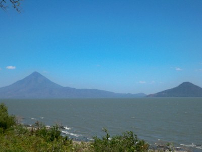 A volcano lake in Nicaragua