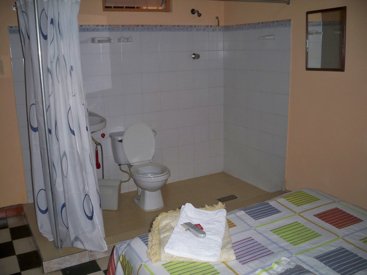 A quirky hotel room in Buga, Colombia