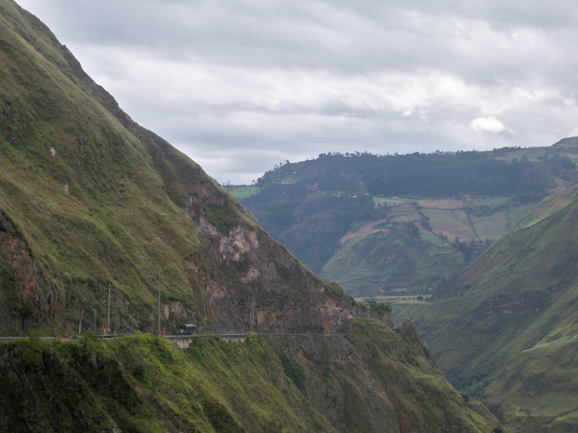 A view to Ipiales in Colombia