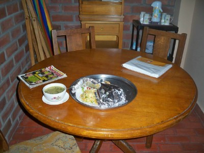 My barely touched meal in Colombia as I was too ill to eat