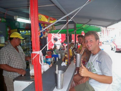 Breakfast in Cartagena at one of the juice bars