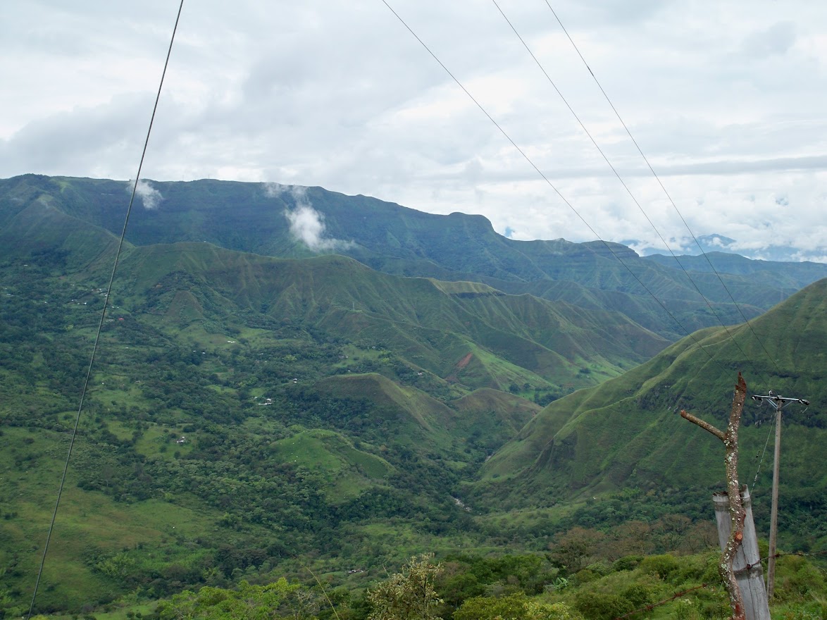 mountains in colombia cycling Popayan and El Bordo