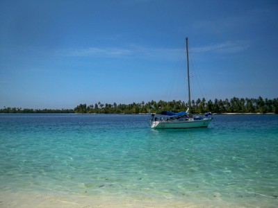sailing from Panama to Colombia