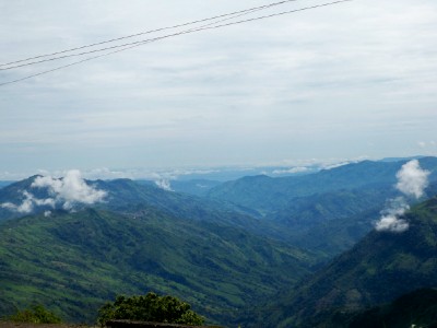 A view from the road near Yarumul in Colombia