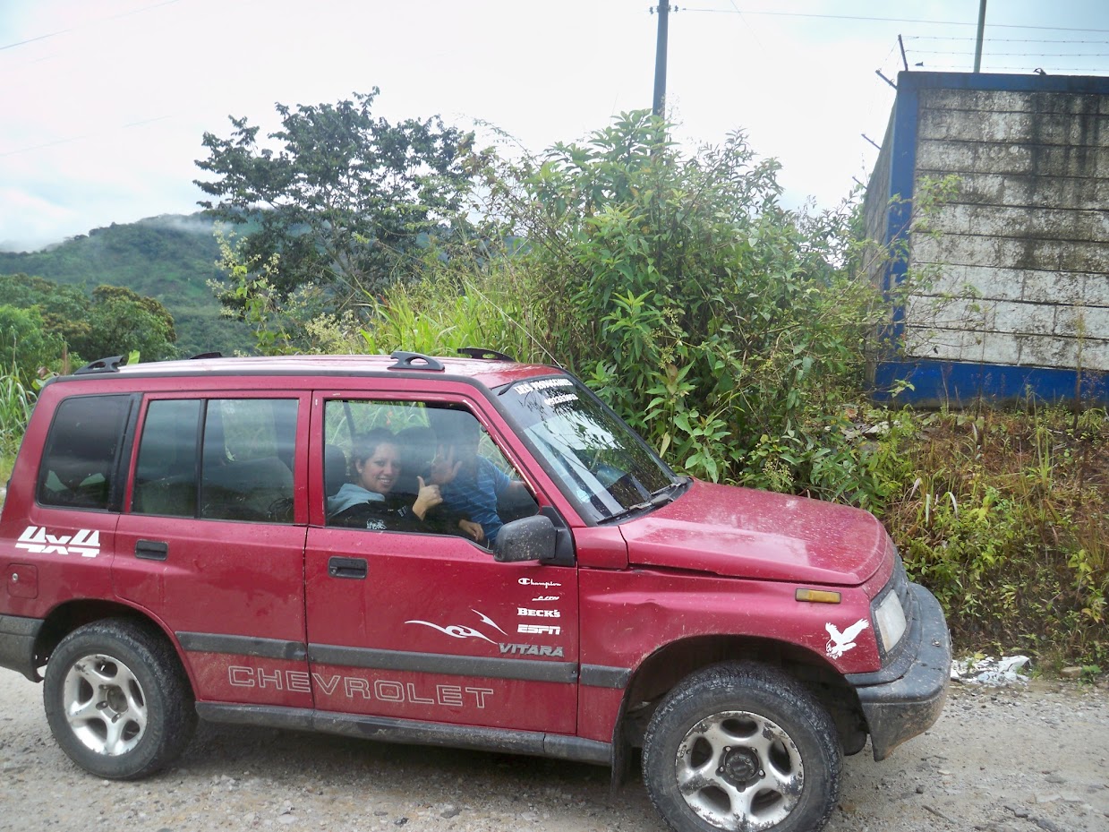 The Ecuador news crew that interviewed me when cycling from Limon in 2010