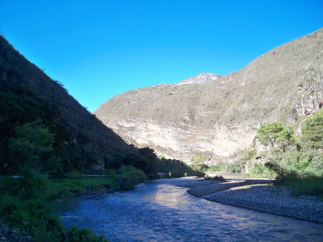 Cycling through the Utcubamba Valley in Peru