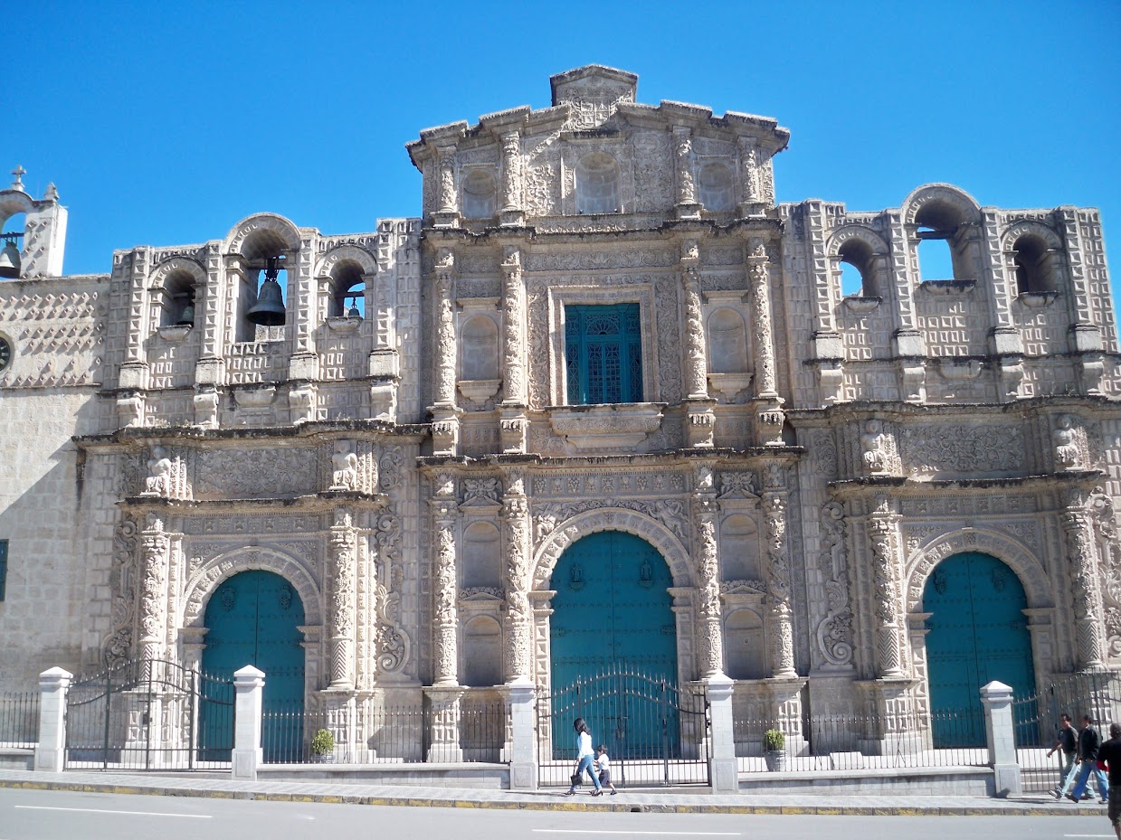 A church in Cajamarca in Peru