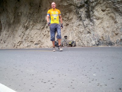 Dave Briggs cycling from Pedro Ruiz