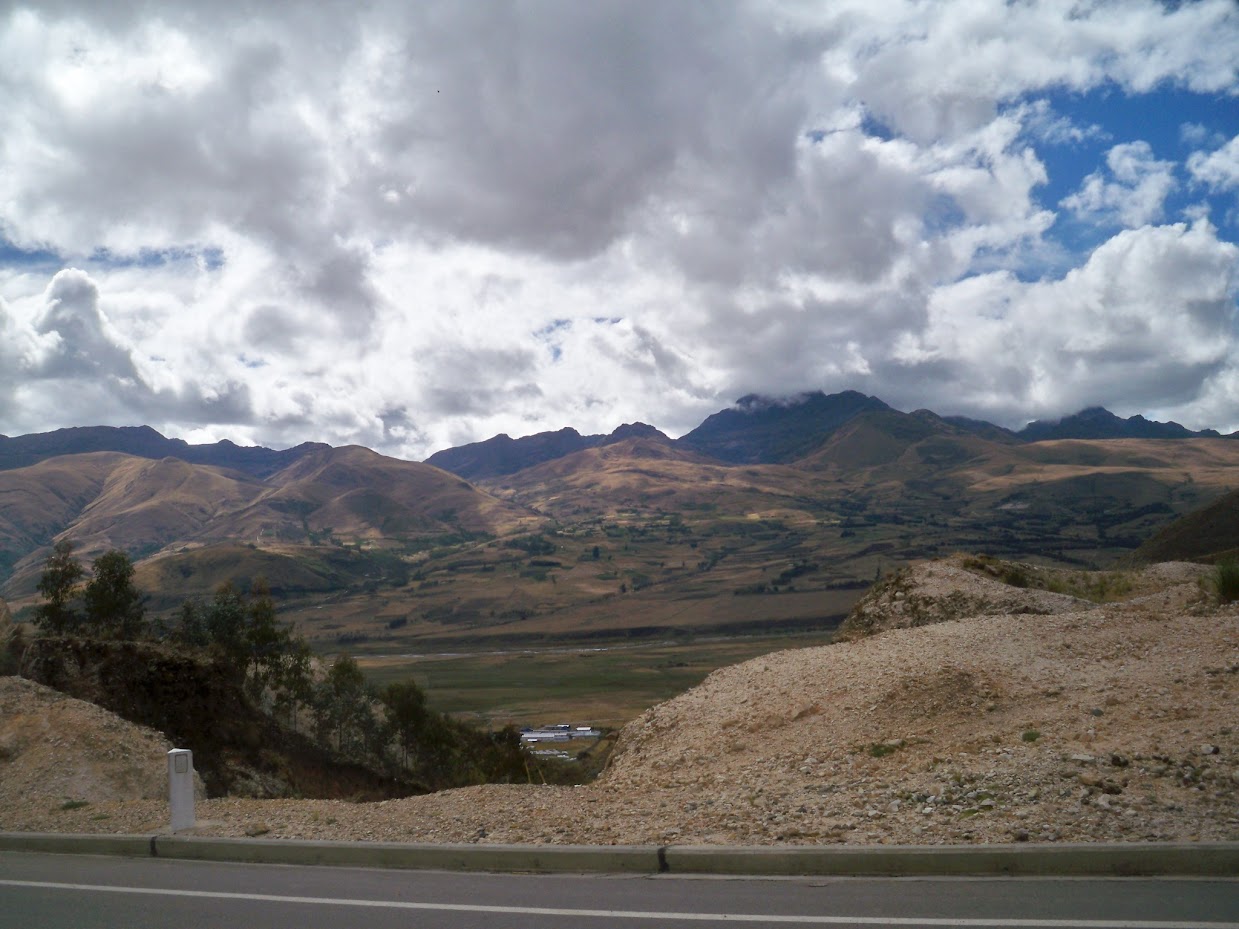 Cycling out of Huamachuco in Peru