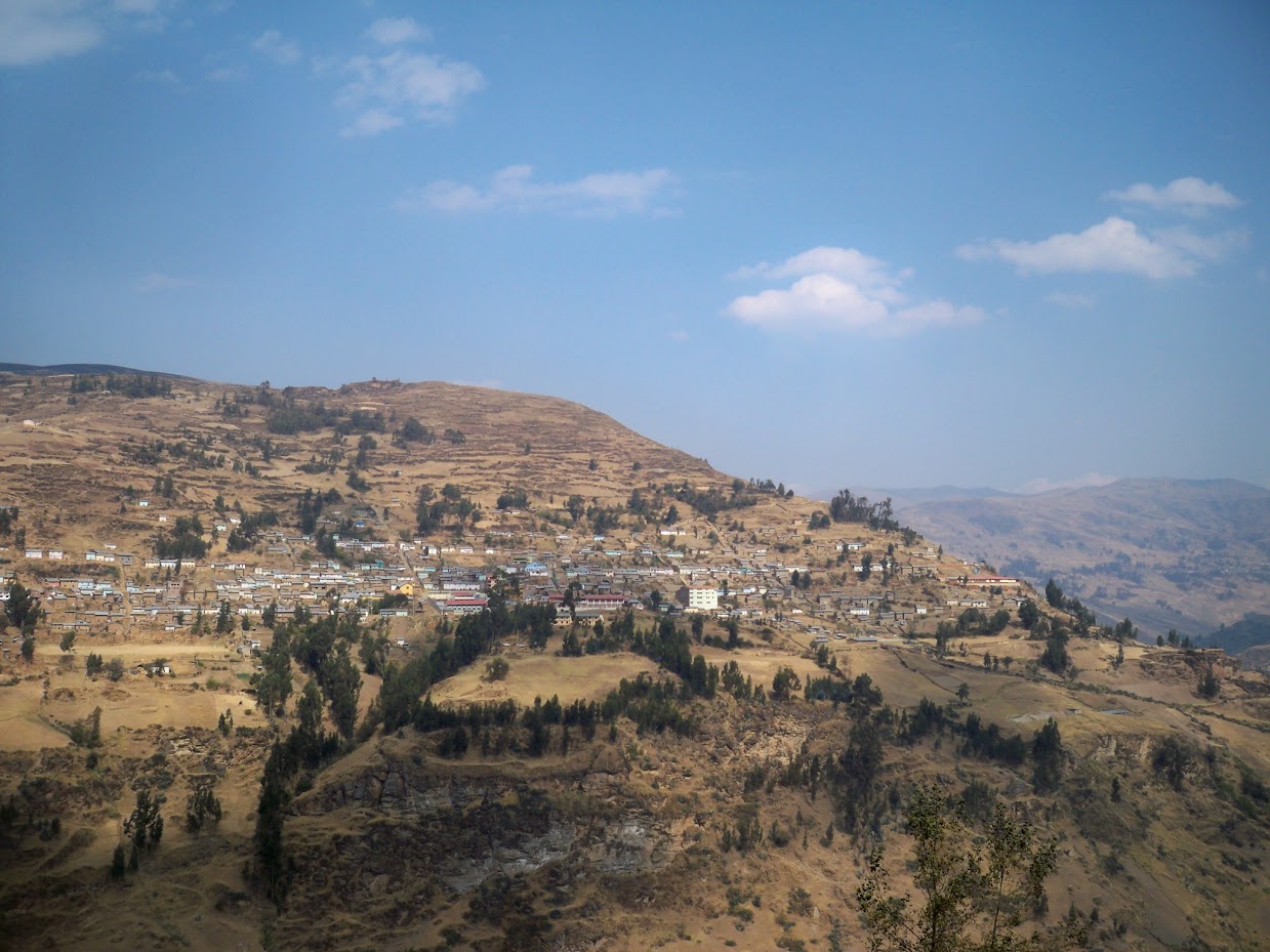 The town of Chavinillo in Peru