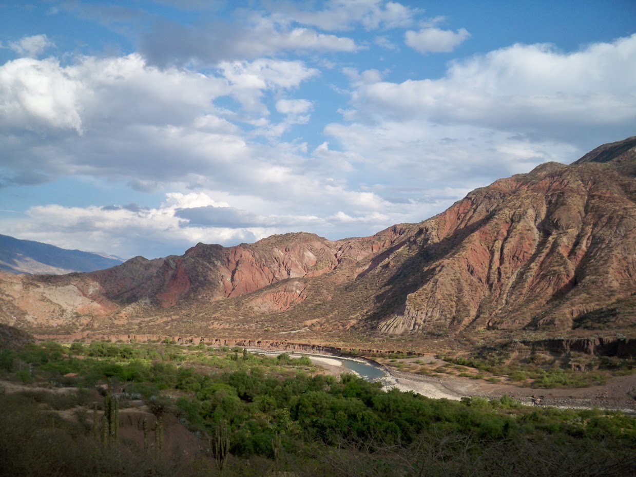 a river and valley near mayocc in peru