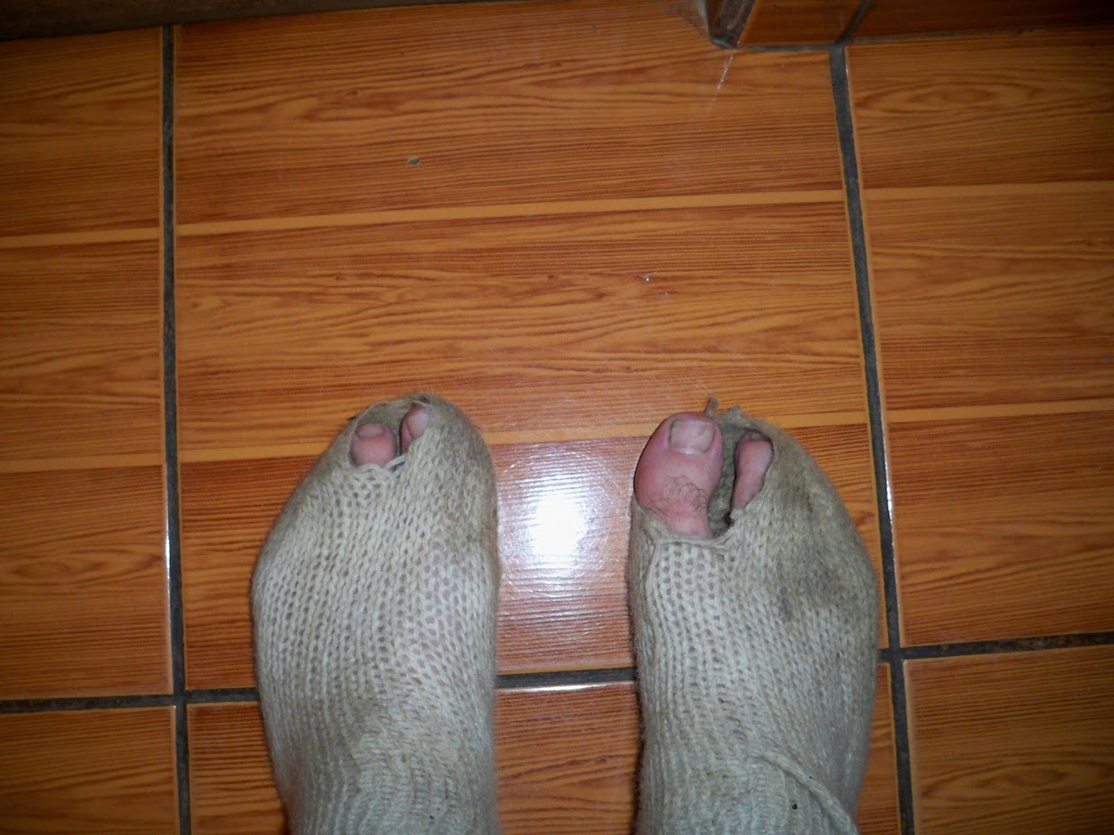 Note to self - it might be time for some new socks!