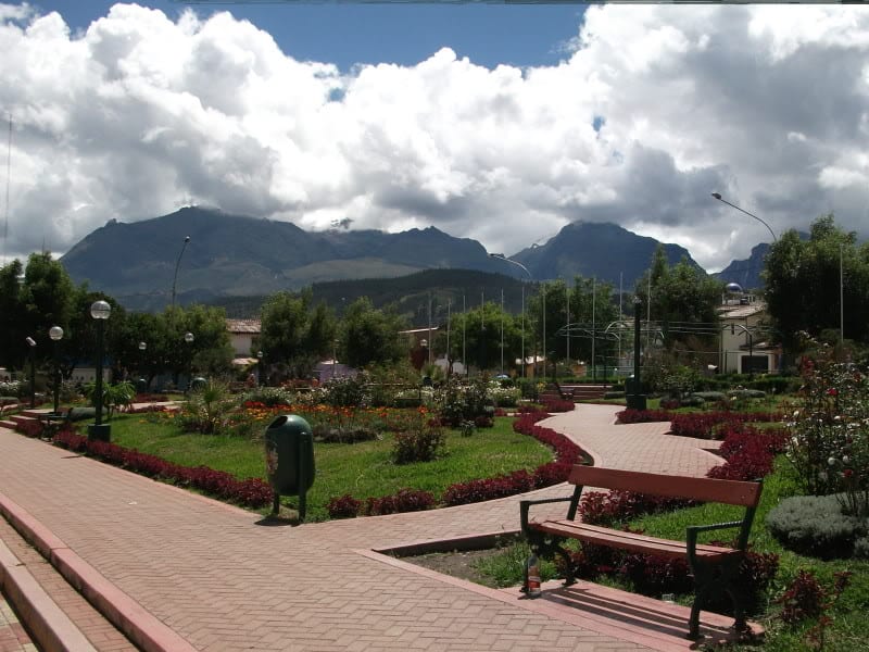 Inside Huaraz in Peru