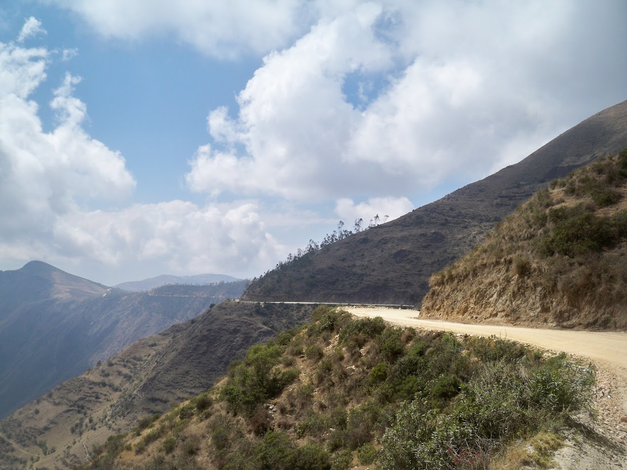 Cycling to Abancay in Peru