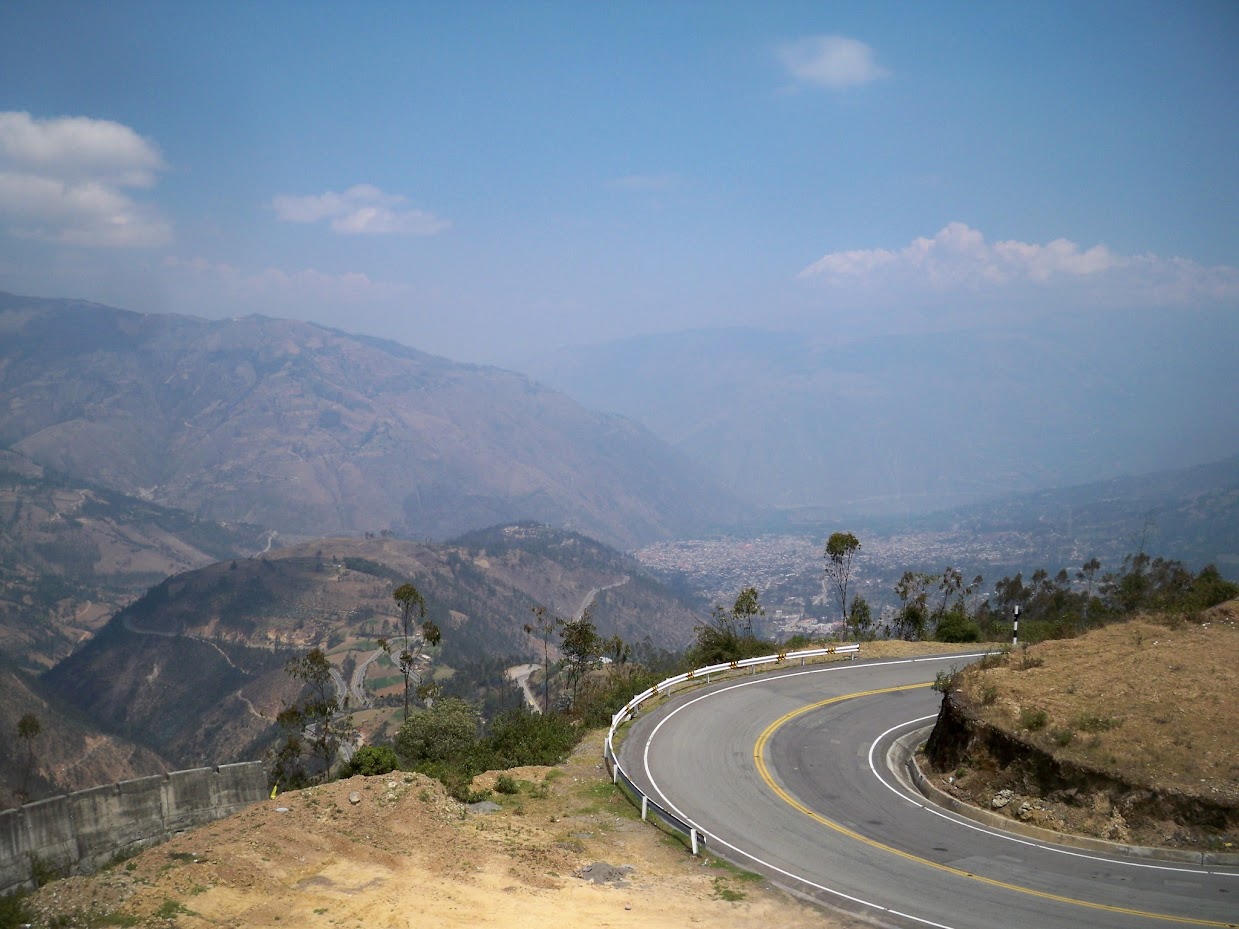 Cycling sealed roads in Peru