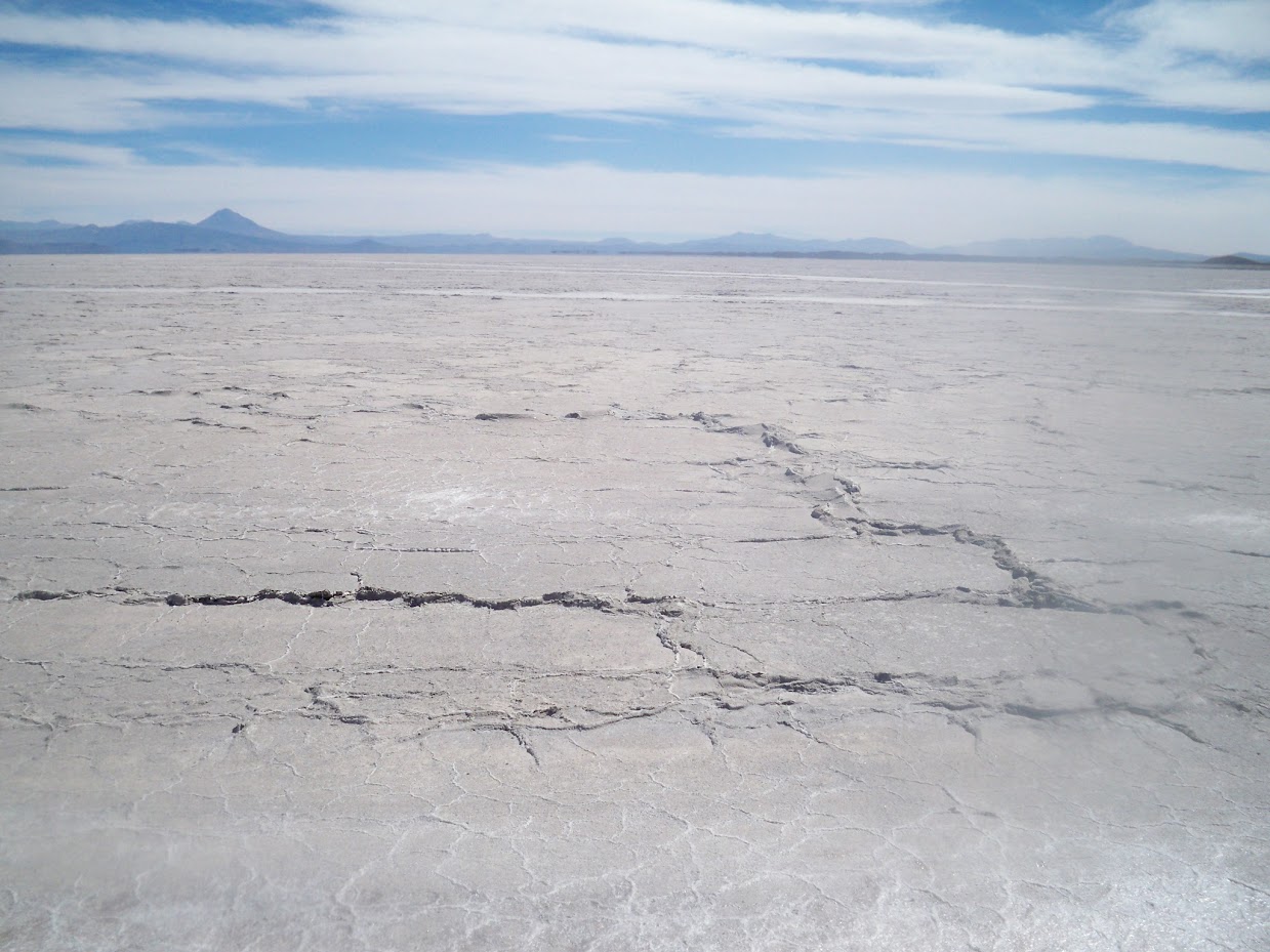 a salt pan in bolivia