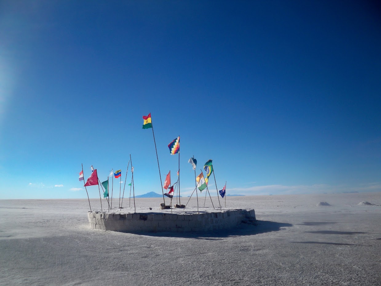 cycling to Colchani in Bolivia