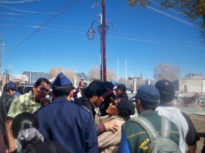 President Evo Morales visits Uyuni