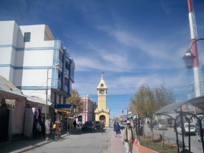 Uyuni clock near ATM machine