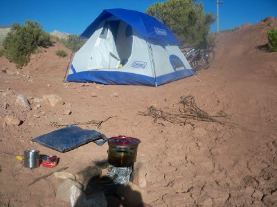 wild camp in Argentina