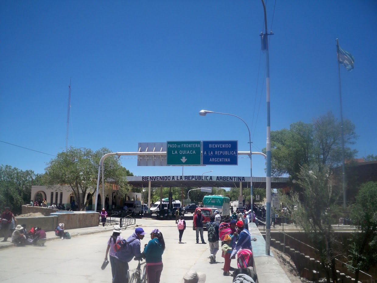 Cycling across the border from Bolivia to Argentina