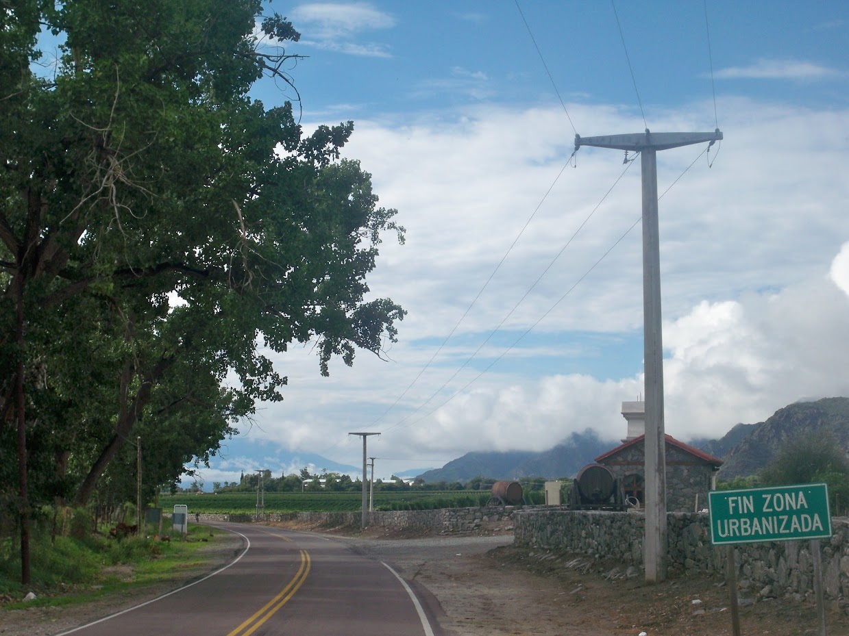 cycling the road from Cafayate to Santa Maria in argentina