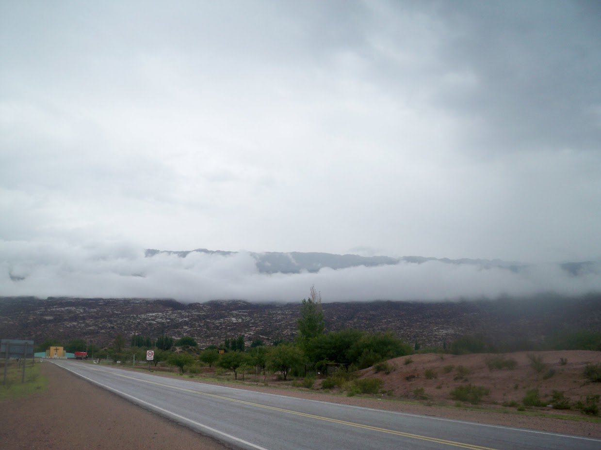 Clouds and rain in Argentina
