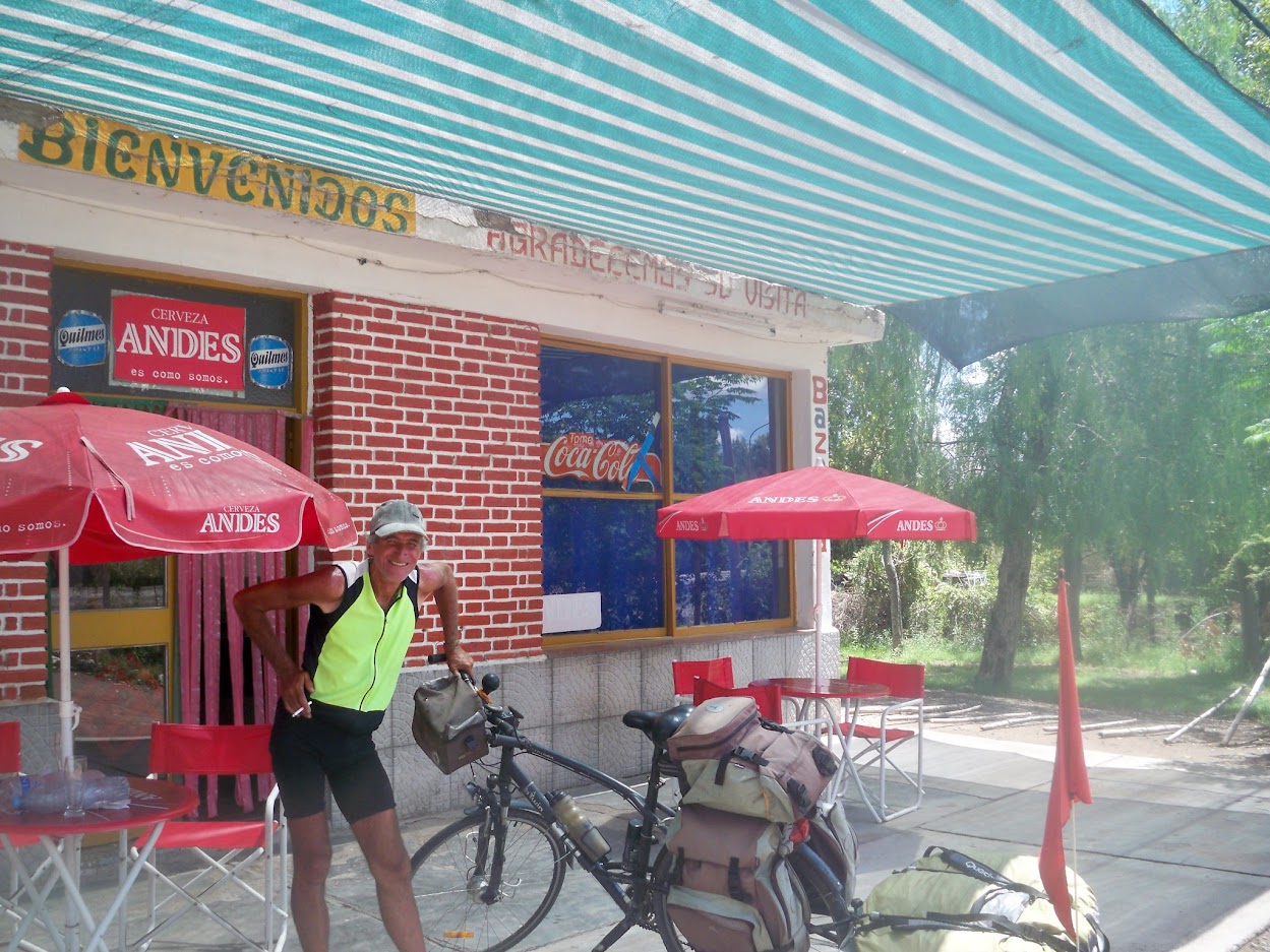 Jean Claude a French cycle tourer I met near Mendoza in Argentina in 2011